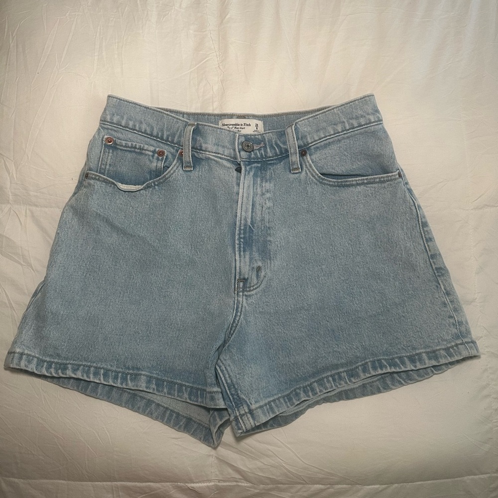 Abercrombie & Fitch Denim Mom Shorts
